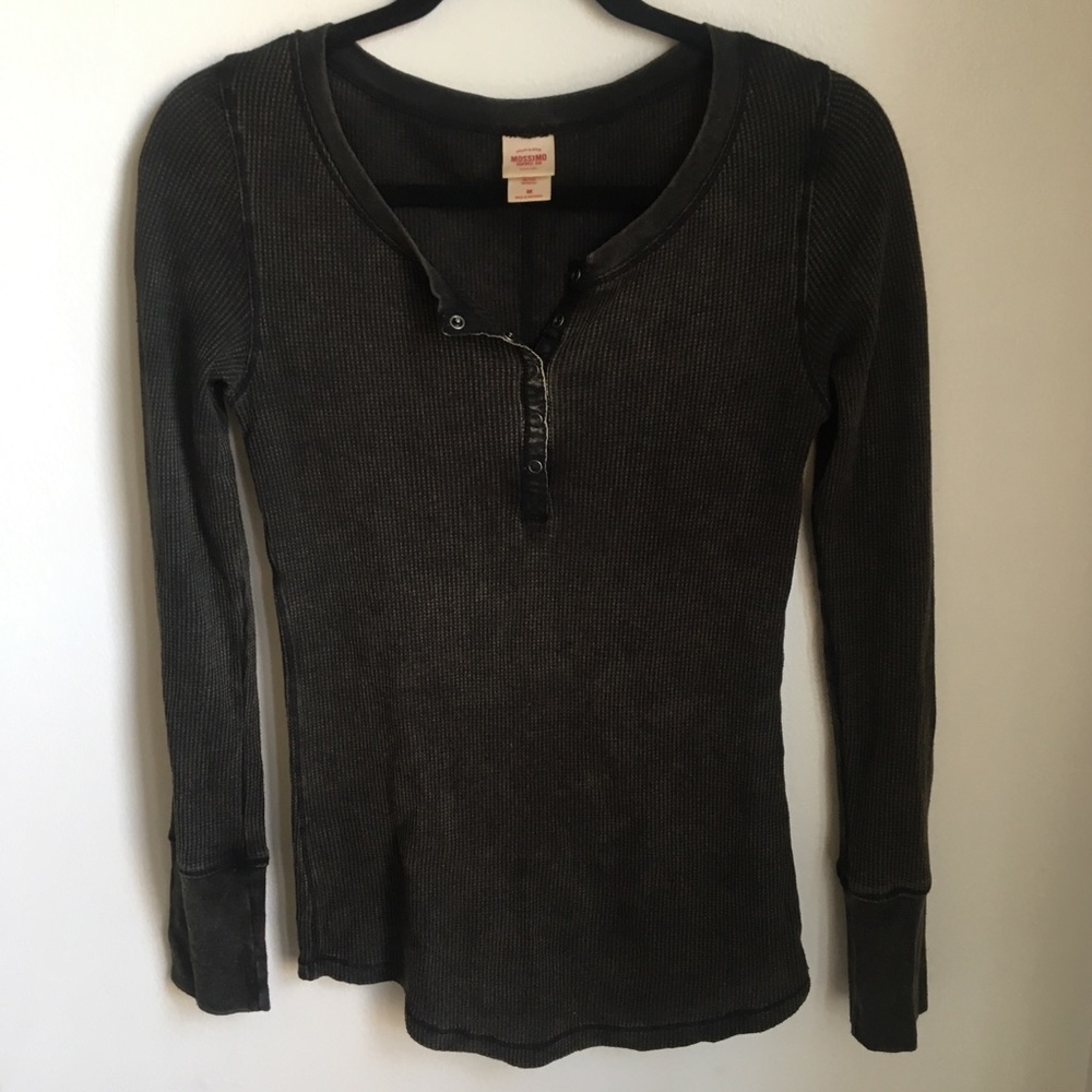 DONATING TODAY • Waffle Knit Henley